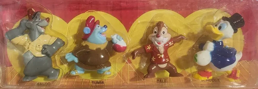 Vintage Kellogg's Disney Afternoon 4 Figure Set Baloo Dale Scrooge Tummi